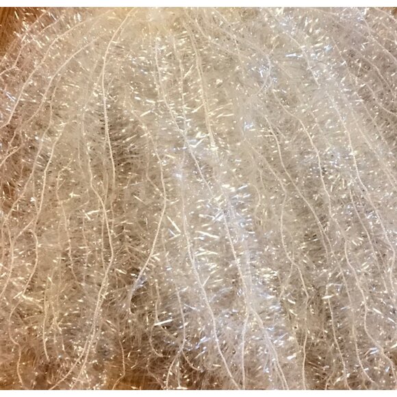 Santa Claus Face Wall Hanging Decoration Curly Sparkly White Beard Red Hat 16" - Picture 4 of 6